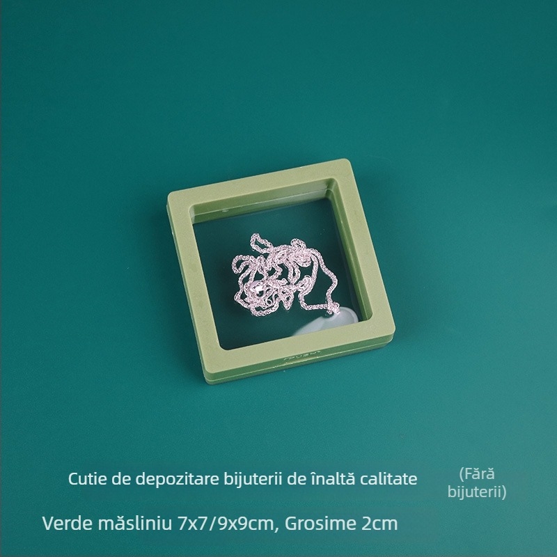 Cutie portabilă de depozitare pentru bijuterii: inele, lanțuri, brățări și cercei; protecție împotriva prafului și umezelii; design modern minimalist