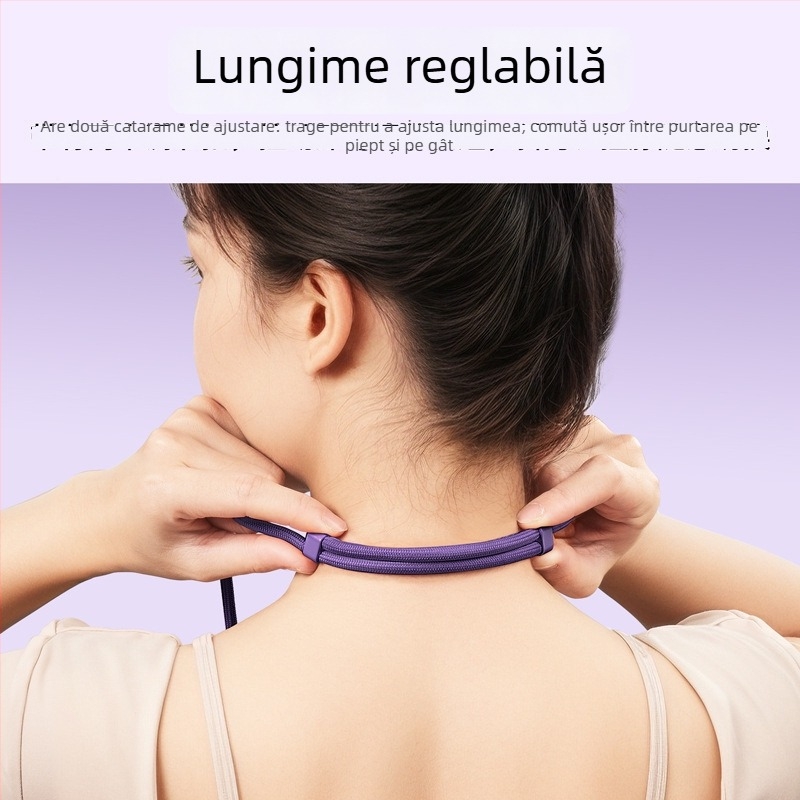 Lanard pentru telefon YAGEEN, lungime reglabilă, rotire la 360°, clipsă de curea anti-furt, poliester