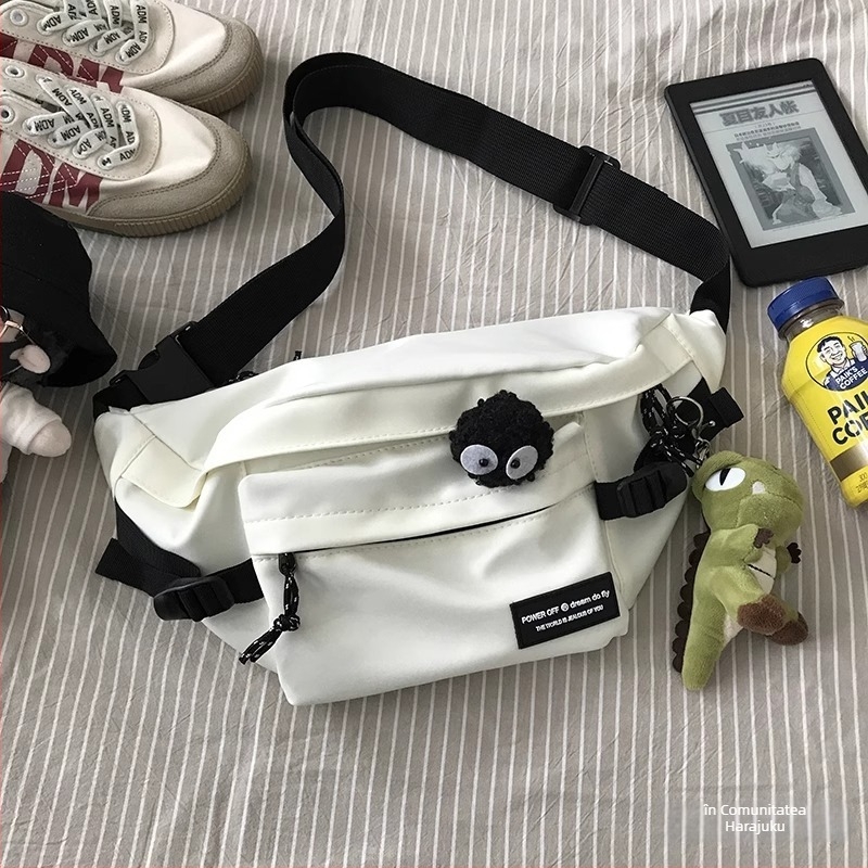 Geantă crossbody, stil stradal, material Oxford, model litere/cifre/text, Primăvara 2025