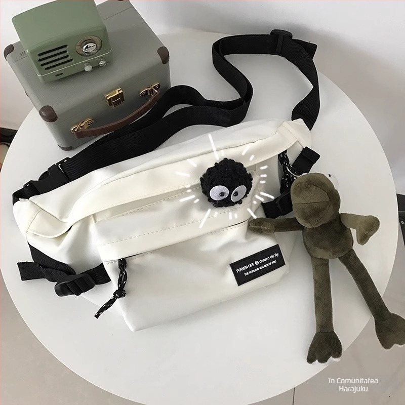Geantă crossbody, stil stradal, material Oxford, model litere/cifre/text, Primăvara 2025