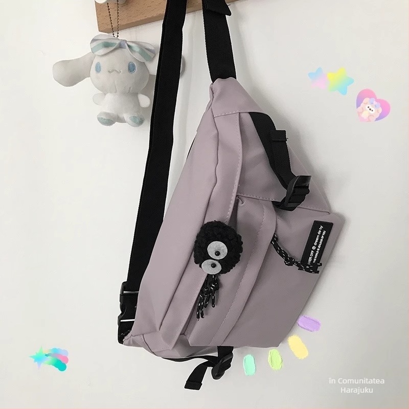 Geantă crossbody, stil stradal, material Oxford, model litere/cifre/text, Primăvara 2025