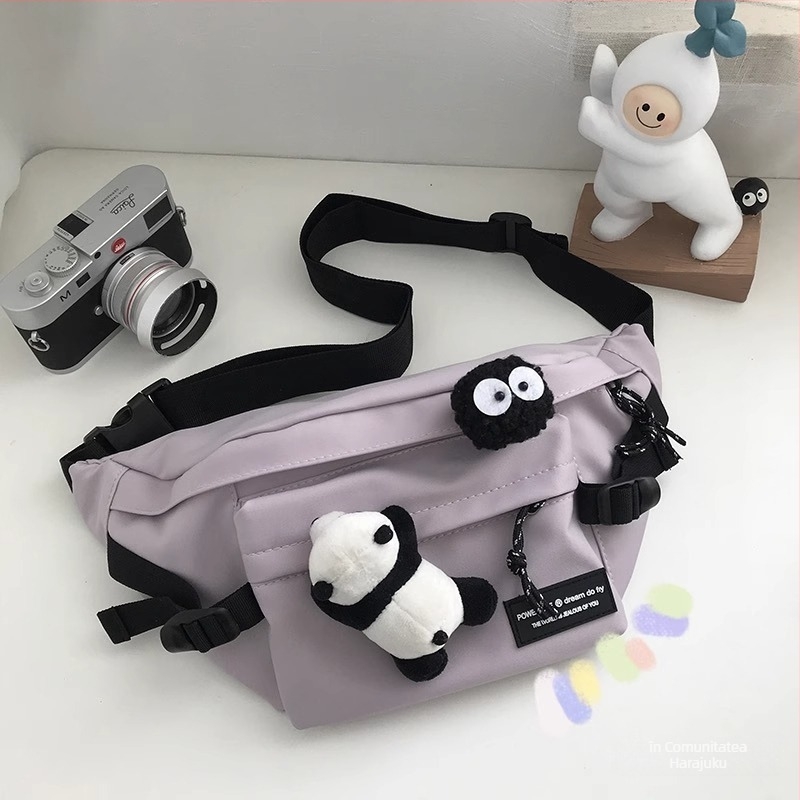 Geantă crossbody, stil stradal, material Oxford, model litere/cifre/text, Primăvara 2025