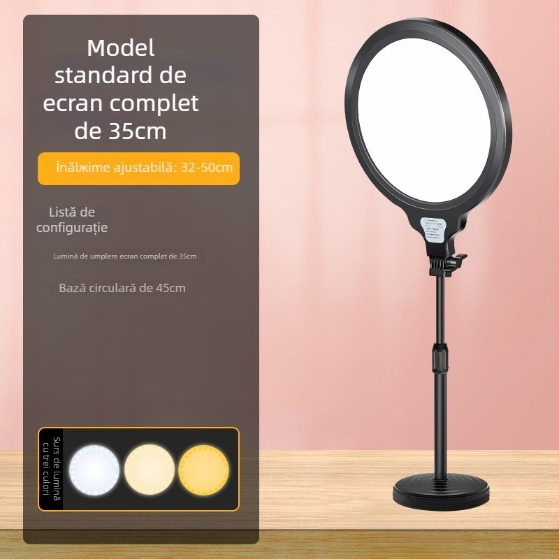 Lumină LED de completare pentru birou pentru fotografie în direct — 20W, 24V, trei temperaturi de culoare, utilizare pe birou