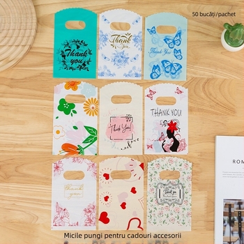 Saci plastici de cadouri pentru bijuterii — dublu strat, origine Yiwu (Zhejiang), marcă Tonghong, capacitate zilnică 100000.