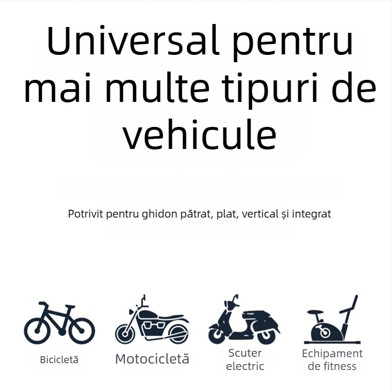 Suport pentru telefon pentru ciclism și montură pentru cameră de acțiune pentru biciclete electrice, MTB și biciclete — model universal, clips din plastic, navigație și filmare