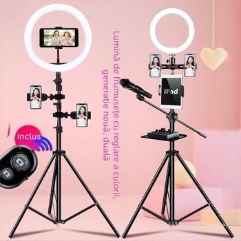 Deer Suport de podea pentru telefon – trepied pentru transmisiuni live, plastic, stil simplu