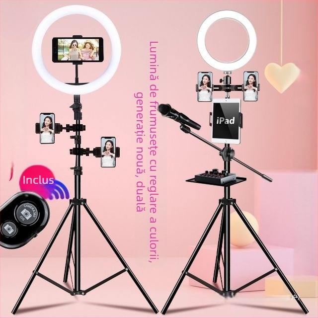 Deer Suport de podea pentru telefon – trepied pentru transmisiuni live, plastic, stil simplu