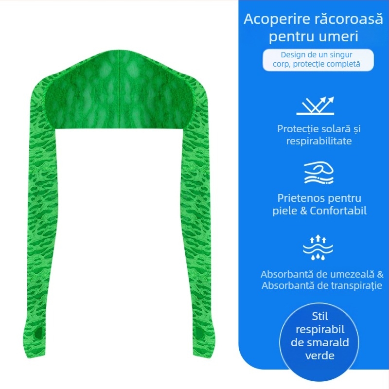 Manșete de protecție solară pentru activități în aer liber, din poliester, respirabile, unisex, potrivite pentru ciclism