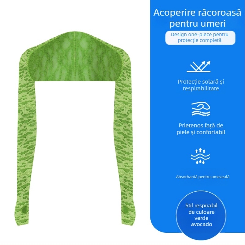 Manșete de protecție solară pentru activități în aer liber, din poliester, respirabile, unisex, potrivite pentru ciclism