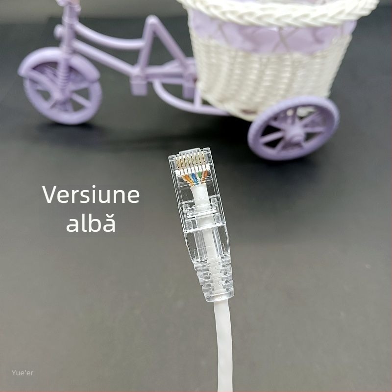 Cablu patch Cat6A cu ecranare flexibil Gigabit pentru calculator/router/sala serverului