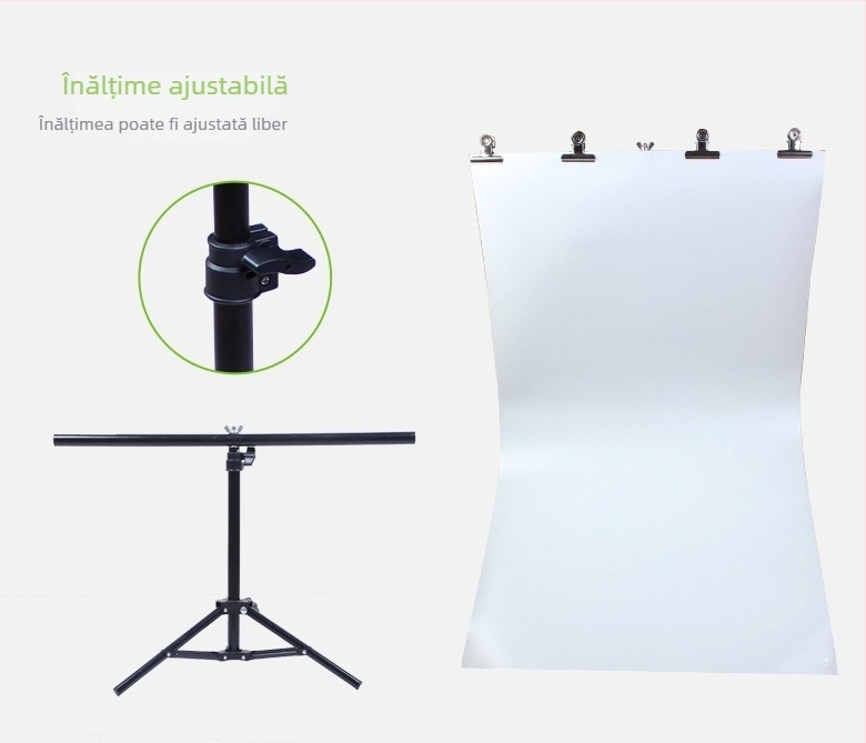 Stativ panormic de fotografiere – Materiale: plastic și aliaj de aluminiu, Sarcină de încărcare 3 kg, Diametre țevi 22/19/16 mm, Greutate 2 kg