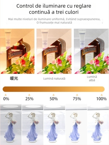 Cutie LED pentru fotografierea bijuteriilor cu iluminare difuză pentru videoclipuri