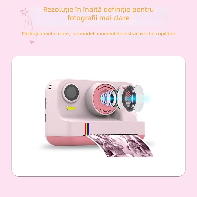 K12Pro Cameră Bluetooth pentru imprimare color, înregistrare video 1080P, ecran IPS, corp ABS, baterie de aproximativ 4 ore