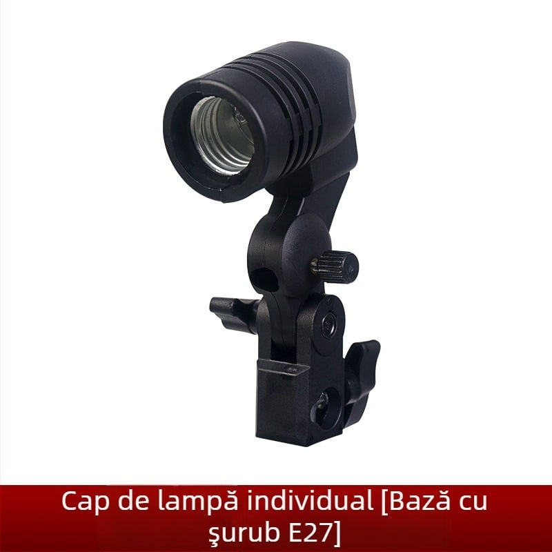 Abajur metal pentru iluminat fotografic cu soclu E27 – accesoriu de studio