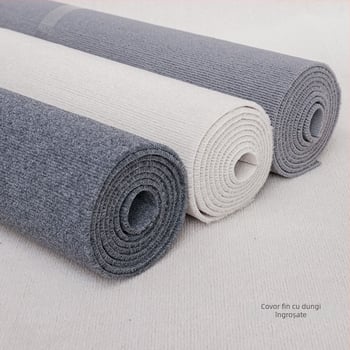 Covor cu dungi, fibră de polyester, țesut la mașină, formă personalizată, rezistent la pete