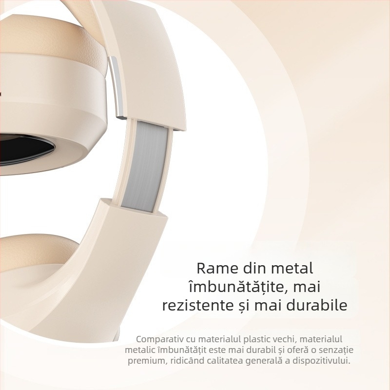 Căști wireless cu Bluetooth, conector de 3,5 mm, microfon încorporat, procesare OEM, logo imprimat