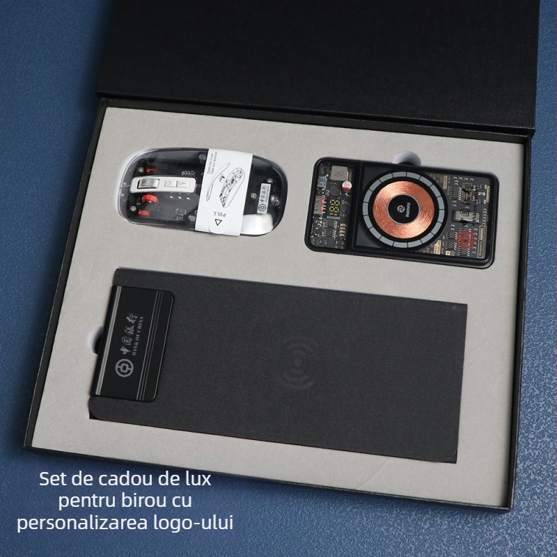 Cadouri corporative cu logo personalizat, stil ușor luxos, material plastic, pentru întâlniri de afaceri și aniversări ale companiei