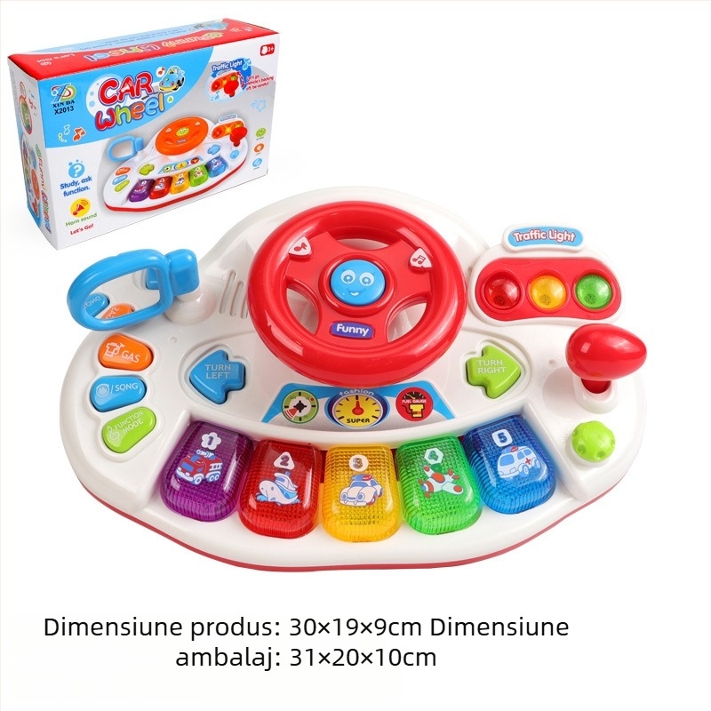 Mașină de povești pentru învățământ preșcolar - electrică, sunet/muzică; plastic; fără memorie; pentru copii 4-6 ani