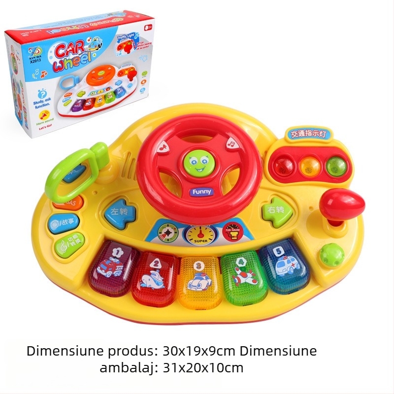 Mașină de povești pentru învățământ preșcolar - electrică, sunet/muzică; plastic; fără memorie; pentru copii 4-6 ani