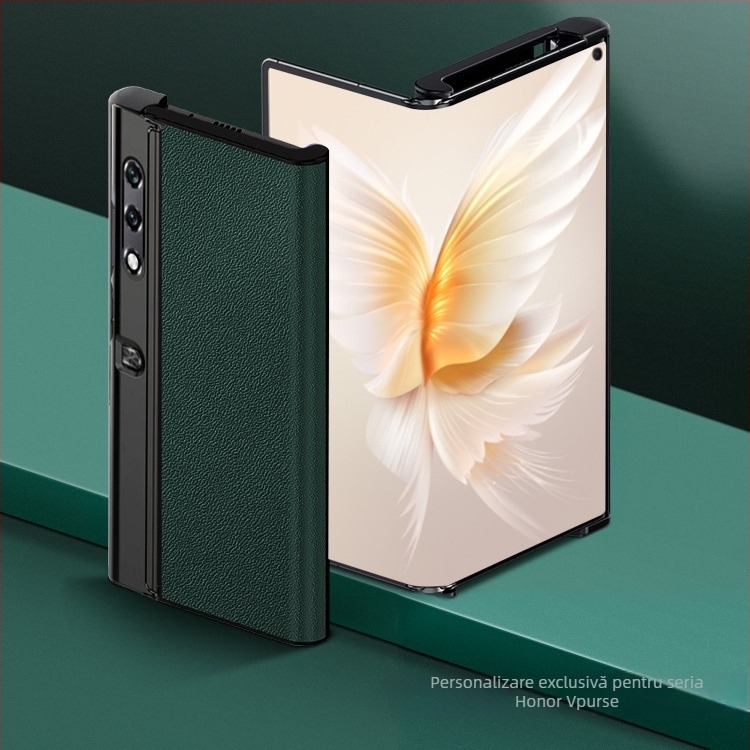 Husă pentru telefon Honor Glory VPurse cu protecție a ecranului pliabil, stil Bracket, piele naturală, anti-cădere, compatibil Glory (Brand YUGOIF; Material: Piele naturală; Funcție: Anti-cădere; Compatibil: Glory; Stil: Bracket)