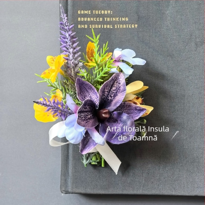 Set de flori artificiale pentru nuntă pentru mireasă, mire, domnișoarele de onoare și cavalerii de onoare – recuzită pentru fotografie de nuntă (Brand: Altele; Material: Altele; Fără personalizare; Imprimarea siglei nu este posibilă)