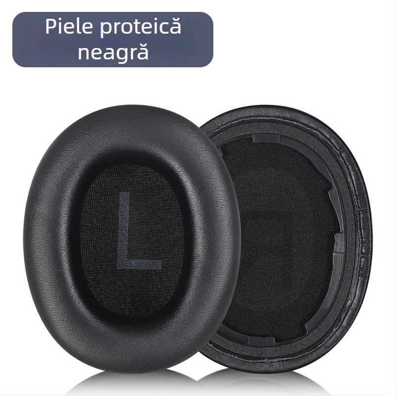 Perne din piele PU pentru urechi QCY H3, H3 Pro și H3 Lite — piele PU, instalare ușoară, compatibile cu seria H3