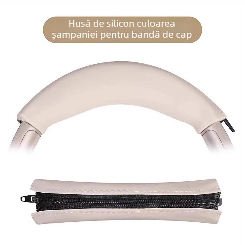 Perne din piele PU pentru urechi QCY H3, H3 Pro și H3 Lite — piele PU, instalare ușoară, compatibile cu seria H3