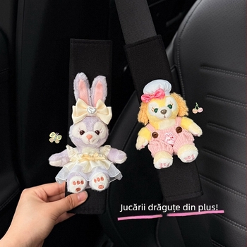 Pernă pentru centura de siguranță auto, universală pentru toate anotimpurile, set de două, poliester, model Xdlaqdhj