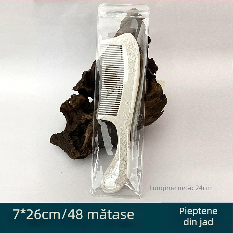 Pungă transparentă din PVC îmbunătățită, cu sigilare automată, pentru ambalarea bijuteriilor și accesoriilor (PVC material; sigilare automată; potrivit pentru bijuterii, ceasuri, agrafe de păr, pensule de machiaj, piepteni)