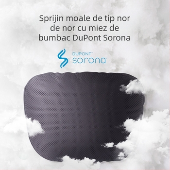 Perneuă auto pentru cap cu umplutură Dupont bio-fleece, husă velur, model geometric, suport lombar, pentru toate anotimpurile, stil simplu