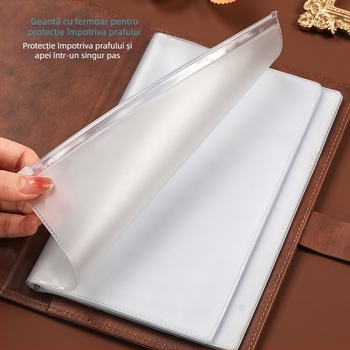 Organizator facturi – dosar din piele moale, personalizare cu logo