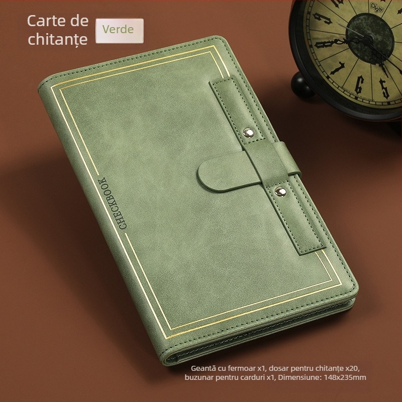 Organizator facturi – dosar din piele moale, personalizare cu logo