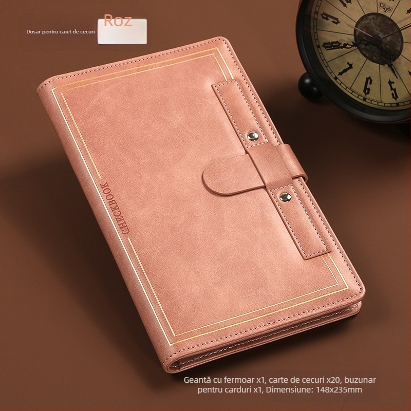 Organizator facturi – dosar din piele moale, personalizare cu logo