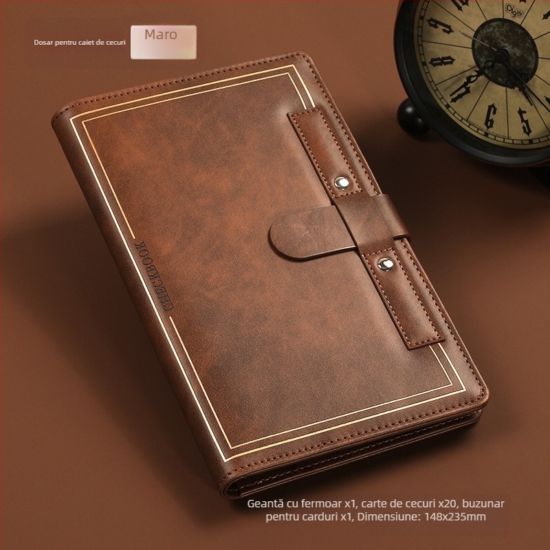 Organizator facturi – dosar din piele moale, personalizare cu logo