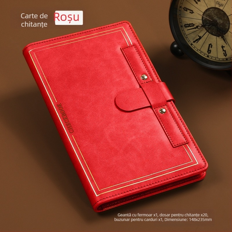 Organizator facturi – dosar din piele moale, personalizare cu logo