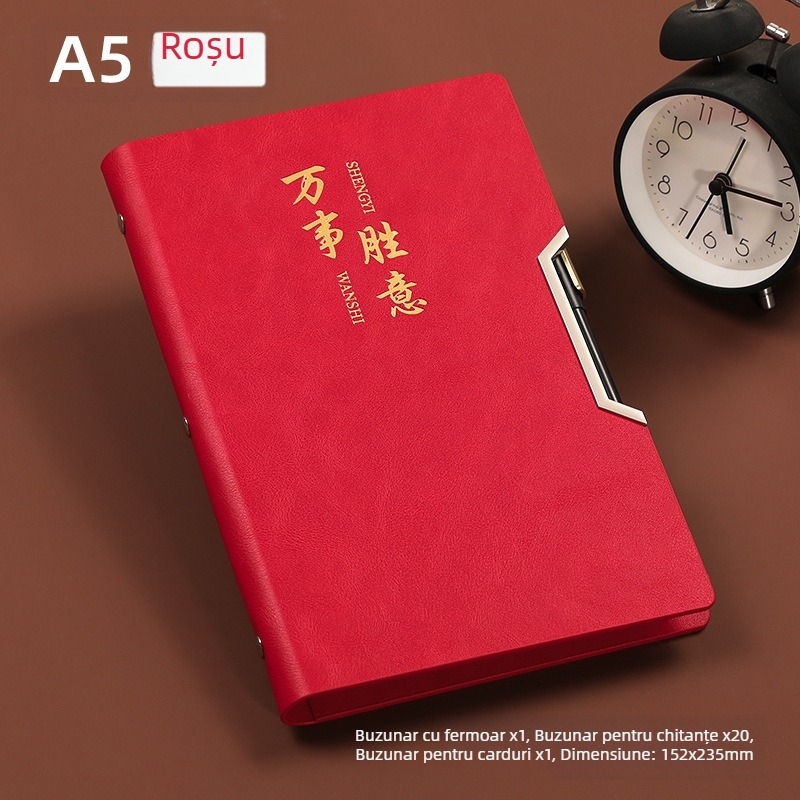 Organizator facturi – dosar din piele moale, personalizare cu logo