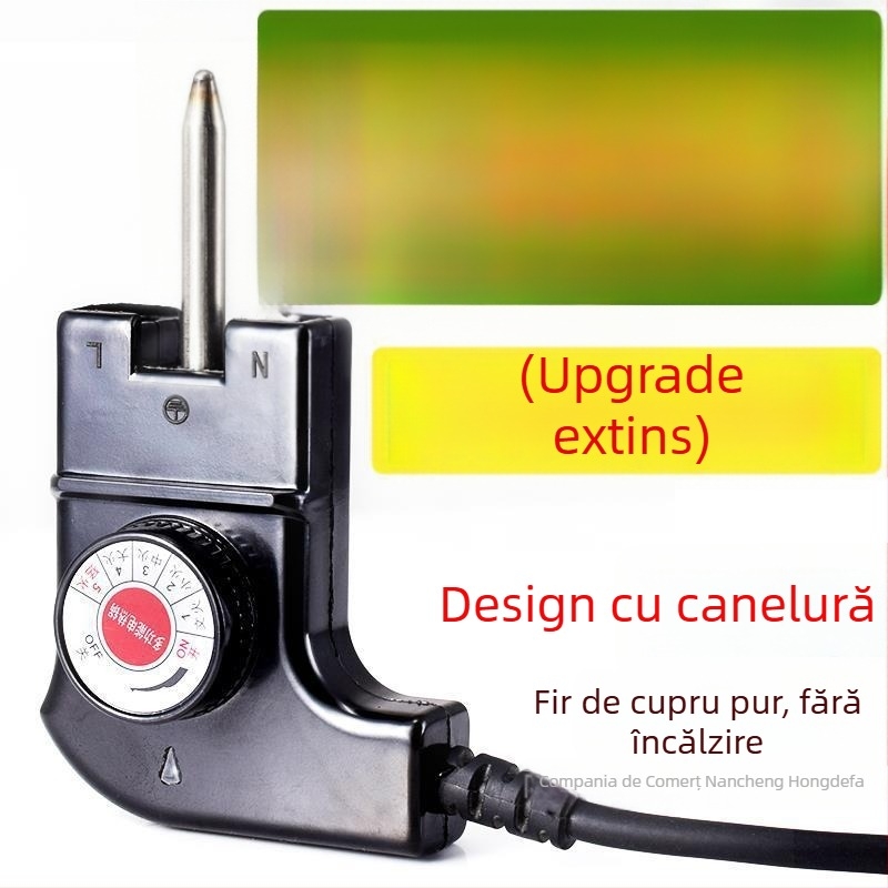 Stil coreean, oală electrică multifuncțională cu cablu de alimentare și priză cu trei pini, cablu de reglare a temperaturii pentru oală electrică și tigaie-grill