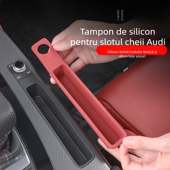Pad de depozitare din silicon pentru cotieră, pentru Audi Q5L, compatibil cu A4/A6L; fabricat în Guangzhou, fără personalizare.