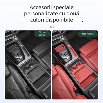 Pad de depozitare din silicon pentru cotieră, pentru Audi Q5L, compatibil cu A4/A6L; fabricat în Guangzhou, fără personalizare.