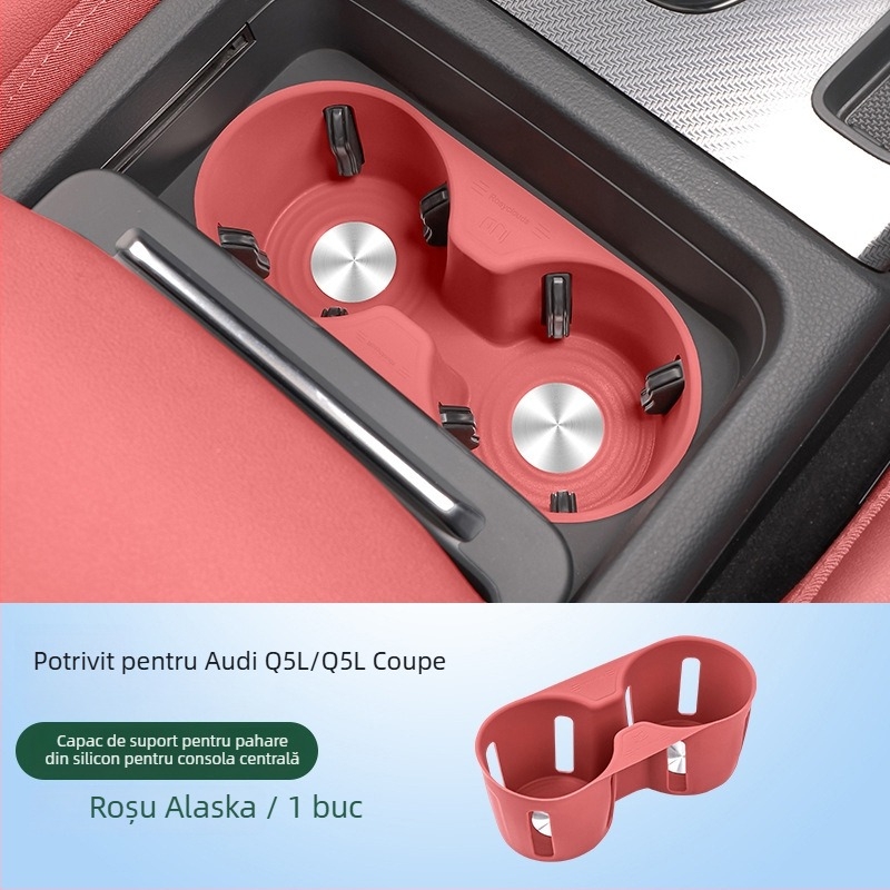 Pad de depozitare din silicon pentru cotieră, pentru Audi Q5L, compatibil cu A4/A6L; fabricat în Guangzhou, fără personalizare.