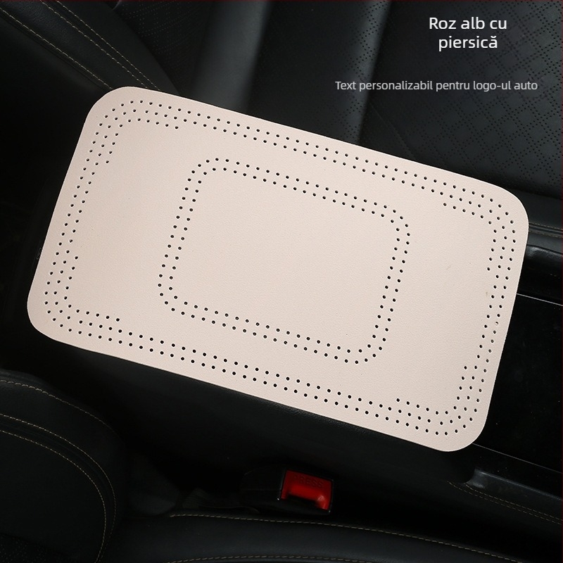 Covoraș pentru cotiera auto din suede, marca CHE AI REN/STARPARTNER, personalizabil cu logo