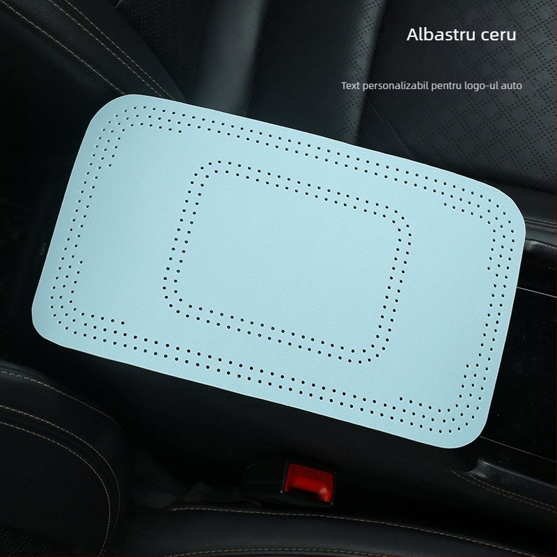 Covoraș pentru cotiera auto din suede, marca CHE AI REN/STARPARTNER, personalizabil cu logo