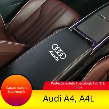 Husă din piele pentru cotiera Audi A4/A4L – protecție decorativă, model Ad-a4-a4l-fsxt-00001