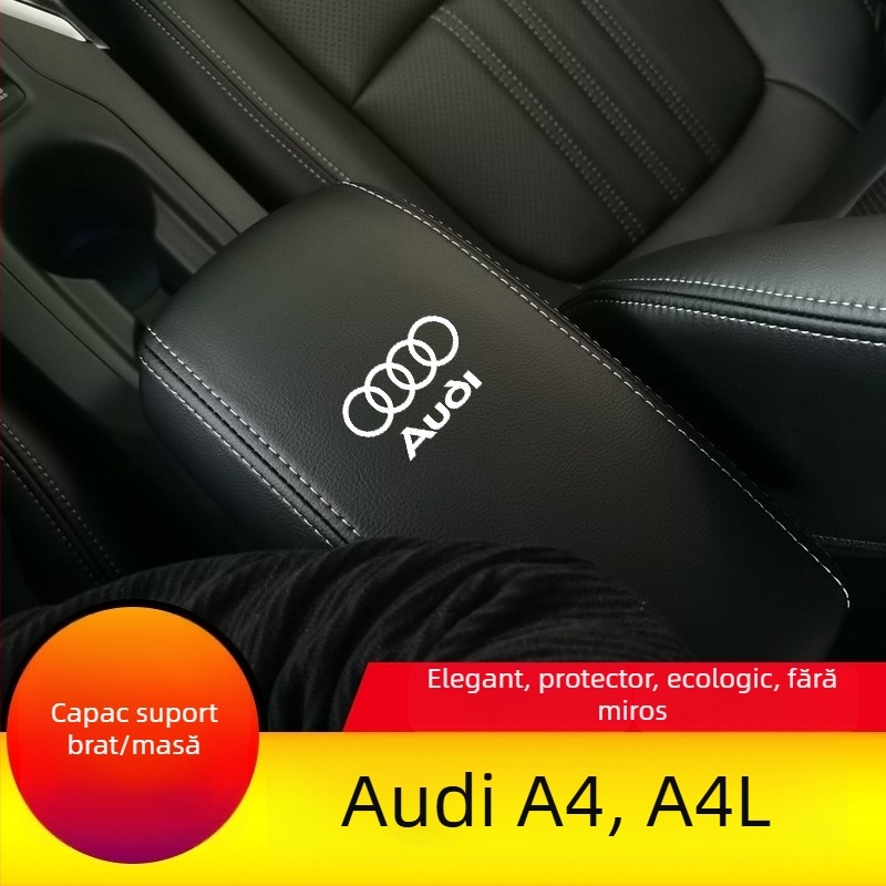 Husă din piele pentru cotiera Audi A4/A4L – protecție decorativă, model Ad-a4-a4l-fsxt-00001