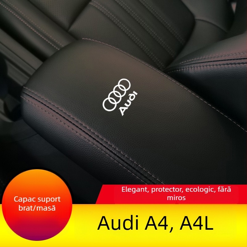 Husă din piele pentru cotiera Audi A4/A4L – protecție decorativă, model Ad-a4-a4l-fsxt-00001
