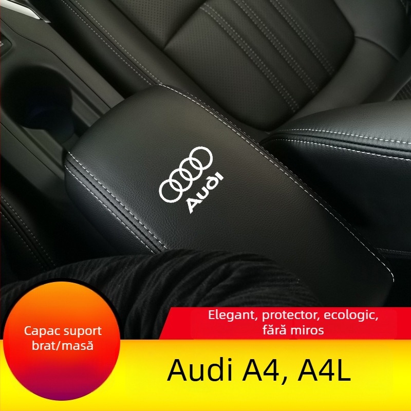 Husă din piele pentru cotiera Audi A4/A4L – protecție decorativă, model Ad-a4-a4l-fsxt-00001