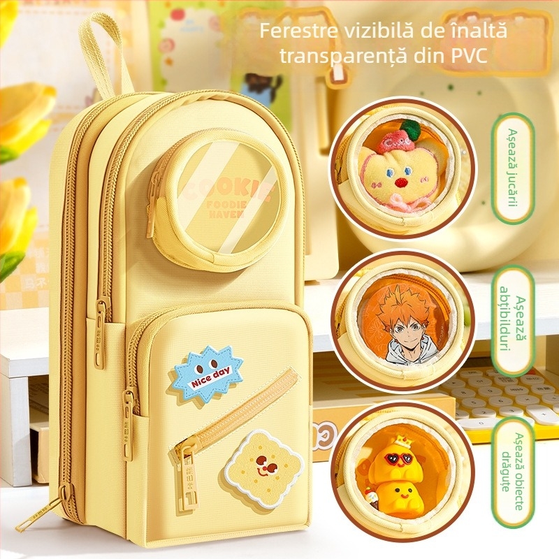 Penar pentru ghiozdan, brand Kappa bear, material pânză, stil versiune coreeană, universal, ambalaj de bază.