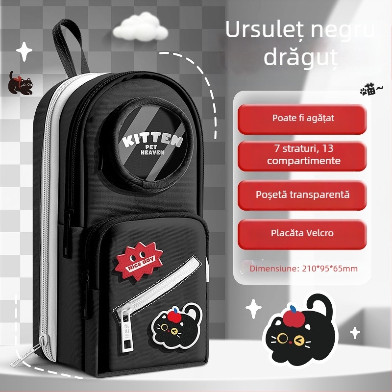 Penar pentru ghiozdan, brand Kappa bear, material pânză, stil versiune coreeană, universal, ambalaj de bază.