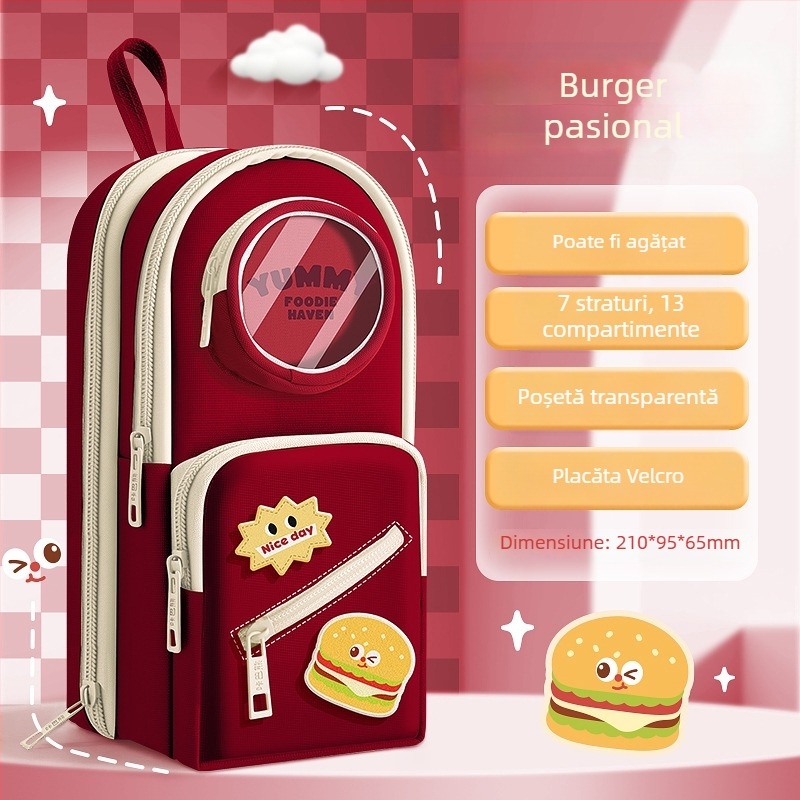 Penar pentru ghiozdan, brand Kappa bear, material pânză, stil versiune coreeană, universal, ambalaj de bază.