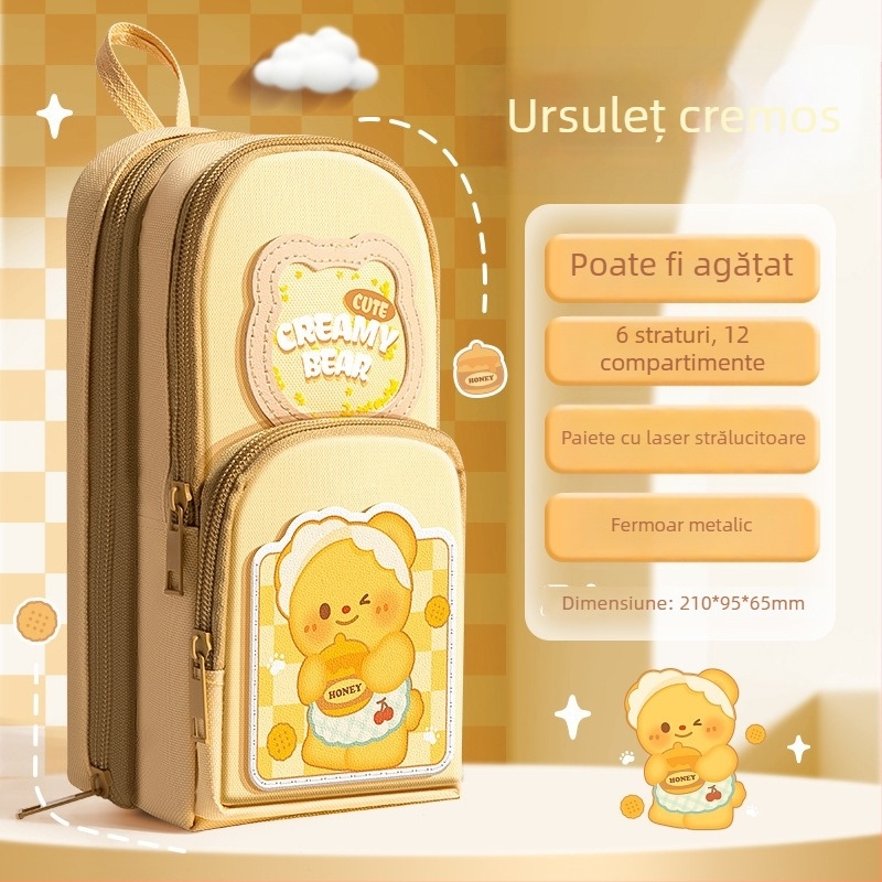 Penar pentru ghiozdan, brand Kappa bear, material pânză, stil versiune coreeană, universal, ambalaj de bază.